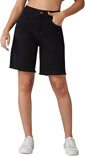 Dolce Crudo Women's Regular High Rise Above Knee Stretchable Denim Shorts Price In India