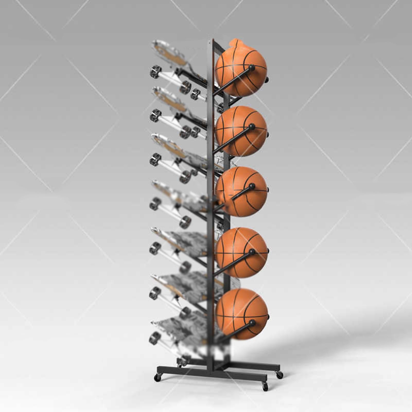 Support De Planche De Surf, Support De Snowboard Au Sol, Support De Rangement for Skateboard 4/5/6/7 Couches, Facile À Assembler, for Usage Domestique