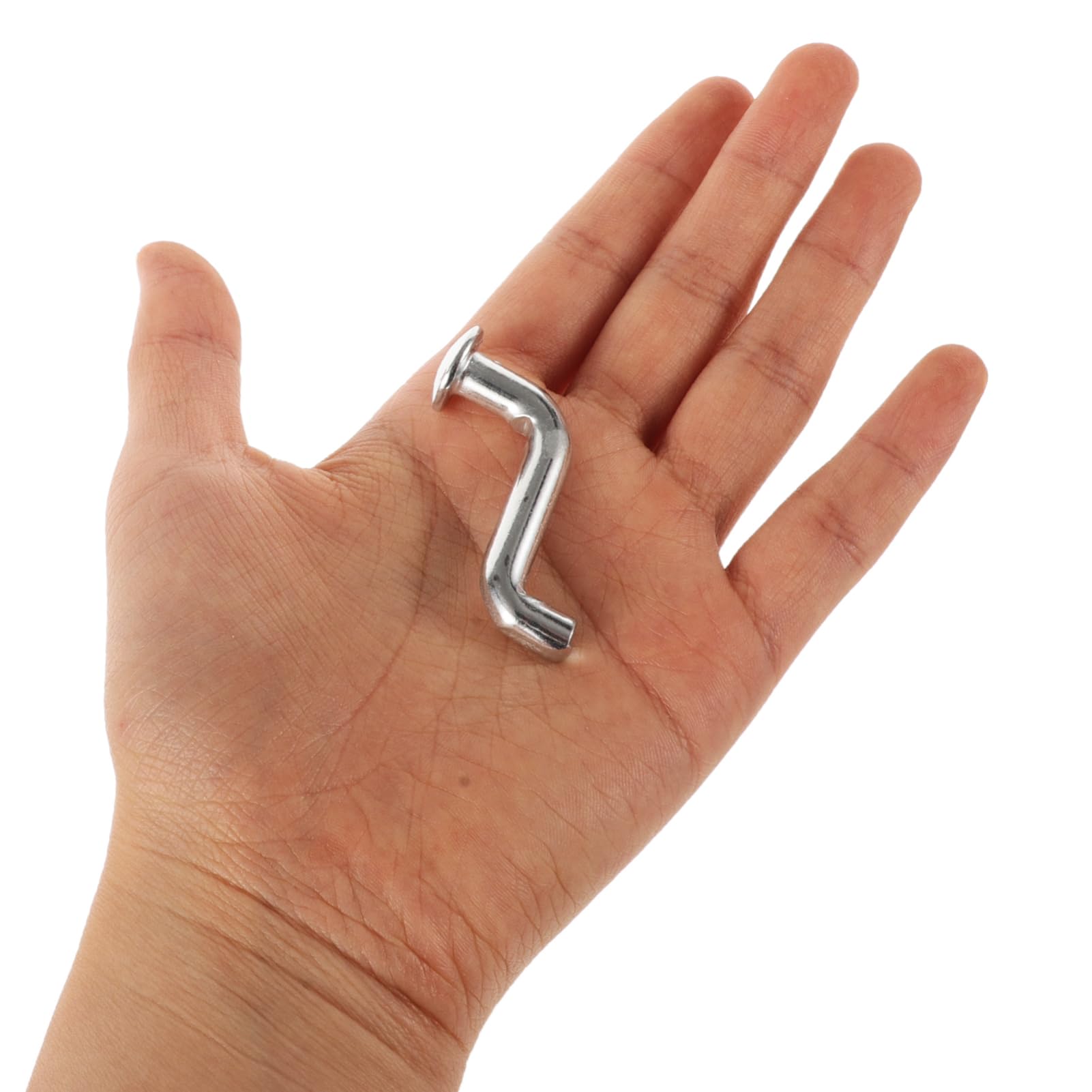 OUNONA Goupilles de Verrouillage pour Système D'étagères Fiable Tête Plate S en Métal Argenté 50pcs Diamètre 7 Mm Clips de Sécurité Robustes pour Rayonnage à Palettes