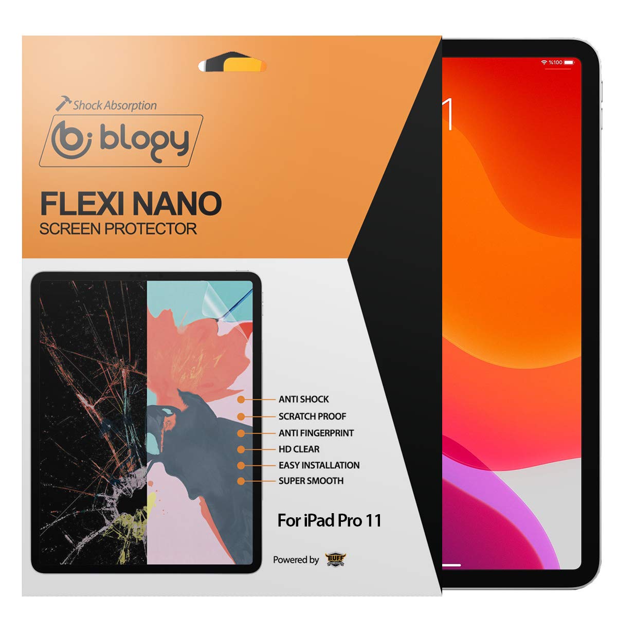 Blogy iPad Pro 11 / iPad Air 5/4 2022/2020 10,9 Flexi Nano Ekran Koruyucu
