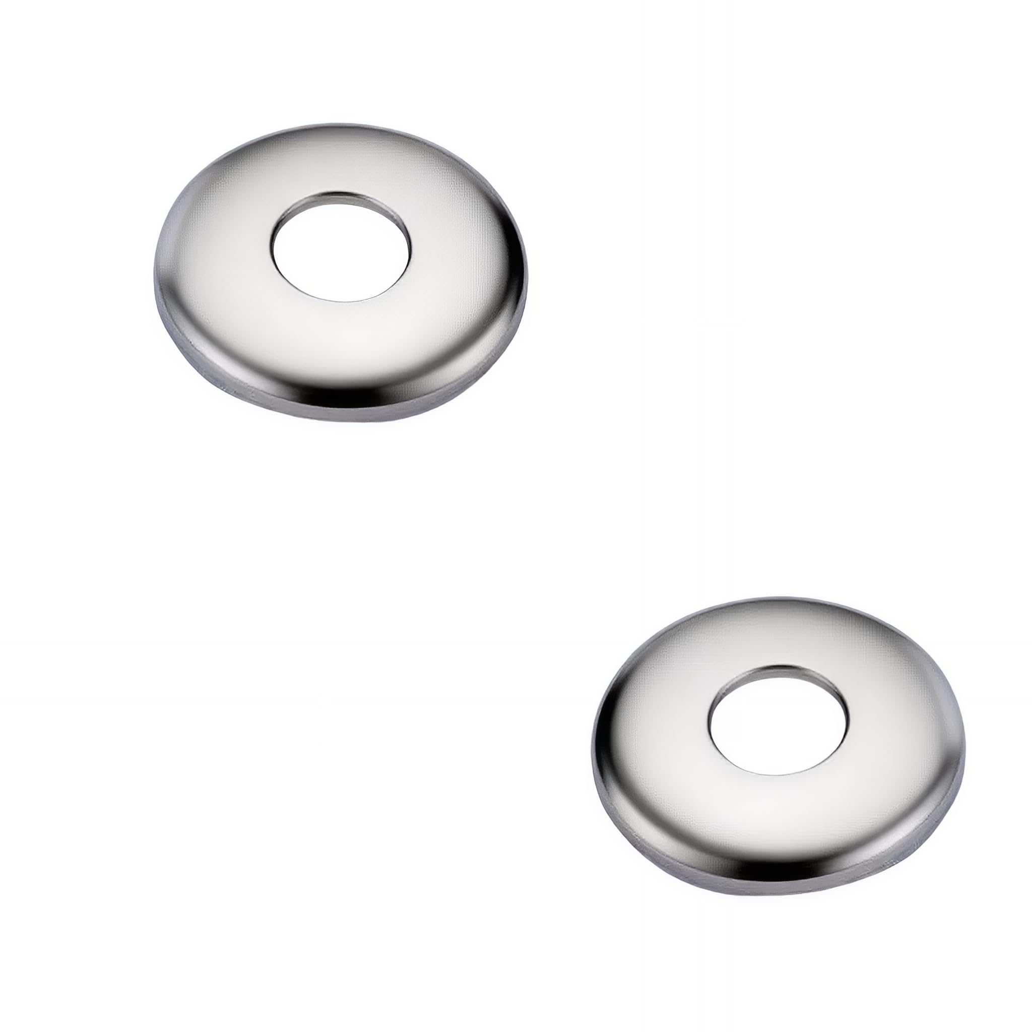 2-Pack Heavy Duty Stainless Steel Pipe Cover Plate for G1/2 (1/2 Inch) Pipes, 70mm Outer Diameter, 21mm Hole - Image 2