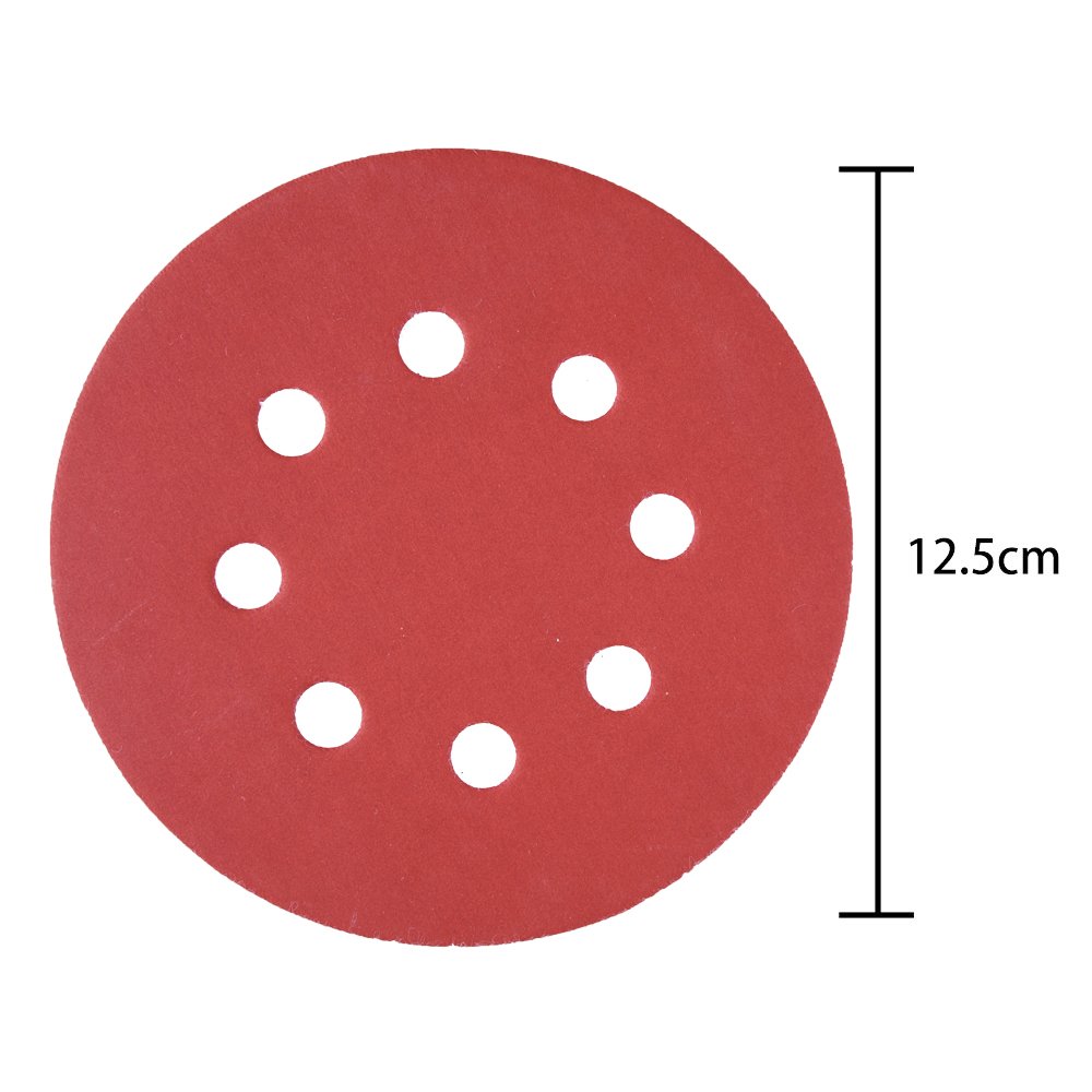 AUSTOR 100 Pieces 8 Holes Sanding Discs, 5 Inch Hook and Loop 1000/1200/ 1500/2000/ 3000 Grit Sandpaper Assortment for Random Orbital Sander