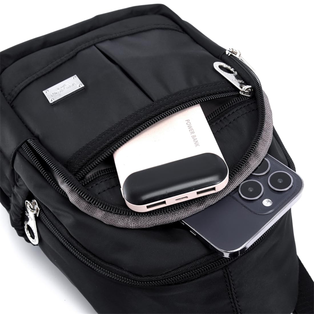 Sac à Dos Femme Petit Bandoulière Léger Multi-poches Mode D'épaule pour Voyage Loisir