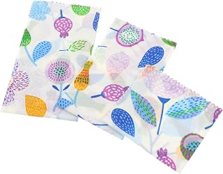 3pcs Reusable Beeswax Wraps S Organic Cotton Food Wrap Cloth with Airtight Seal for Fresh Food Storage in Bowls Sandwiches Bread for Home Bakery Use