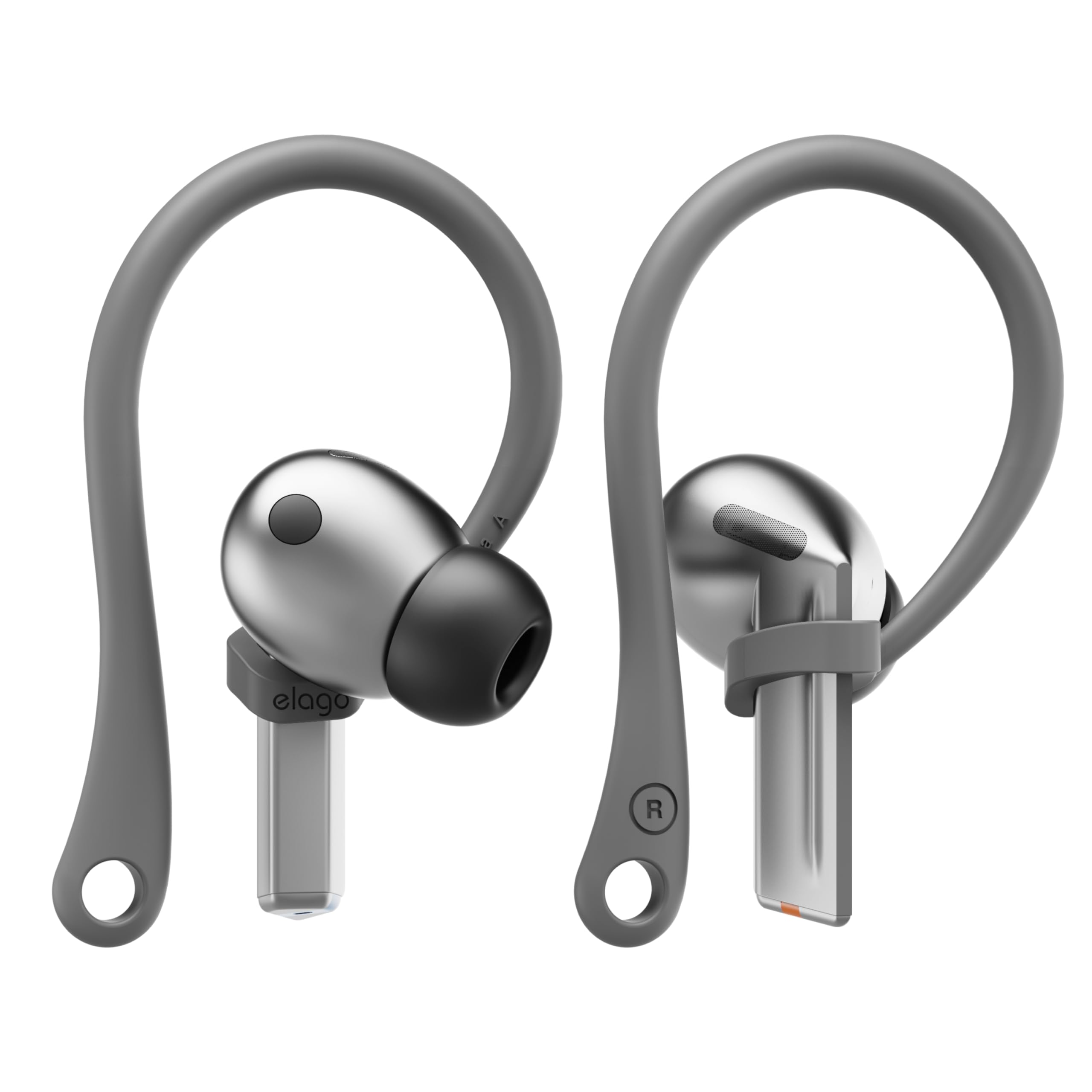 elago Ear Hooks Designed for Samsung Galaxy Buds 3 &Galaxy Buds 3 Pro Earbuds Accessories, Anti-Slip, Ergonomic Design, Comfortable Fit (Dark Gray)