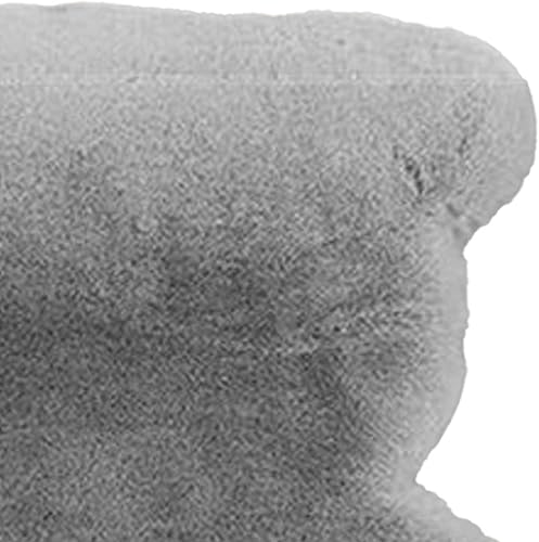 Miniatura 8 de Alfombra de área en forma de oso, alfombra suave y lanuda para dormitorio de los niños, bonita alfombra de piel sintética suave y esponjosa, bonita