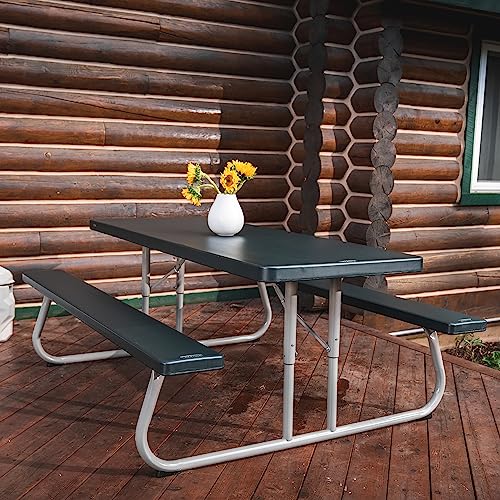Lifetime 22123 Folding Picnic Table, 6 Feet, Hunter Green #TOP7