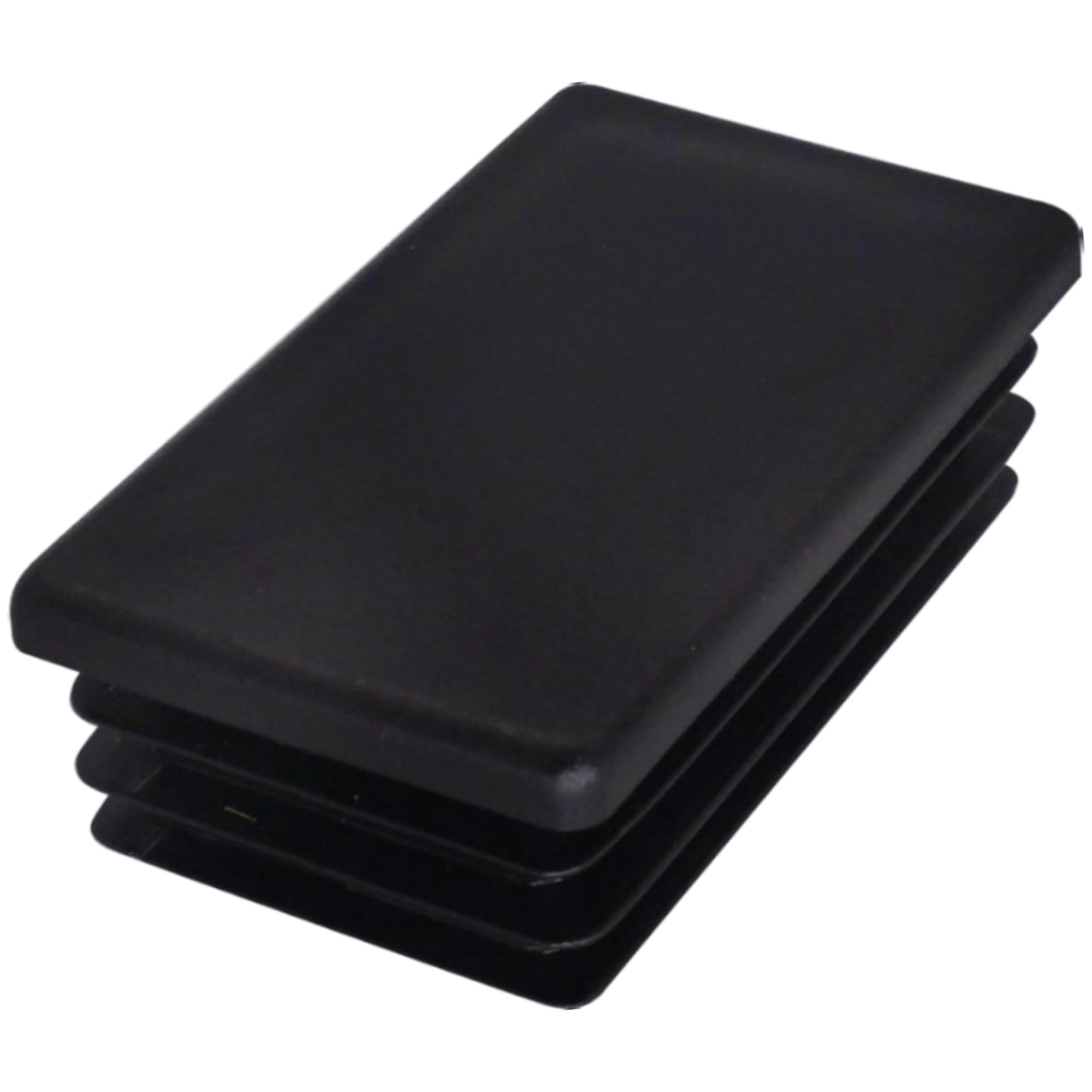 Tapones rectangulares de plástico 40x70 mm SKIR'CO para tapas de tubo y postes de valla negros