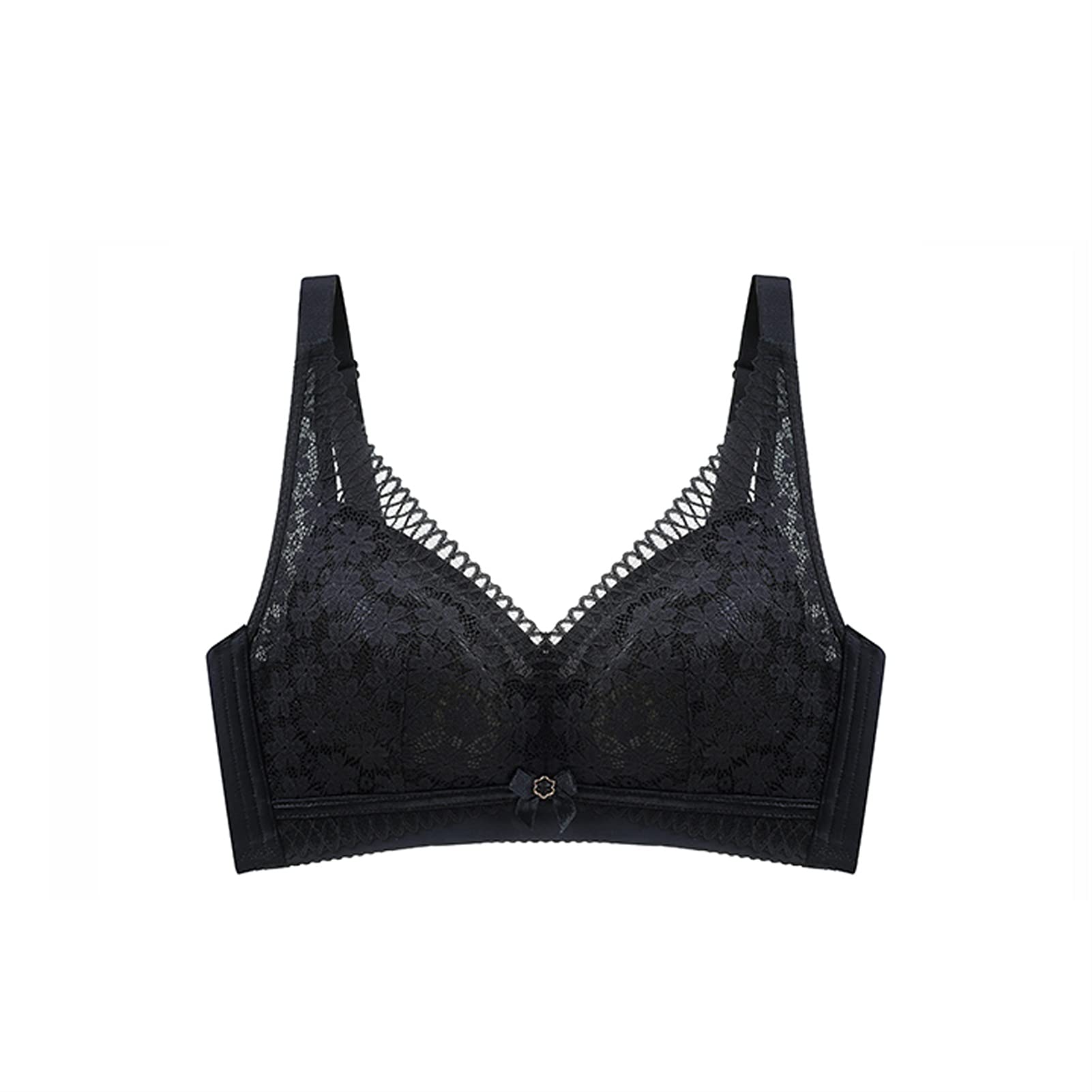 Brassière intégrale grande taille sans couture noir 80B - 8