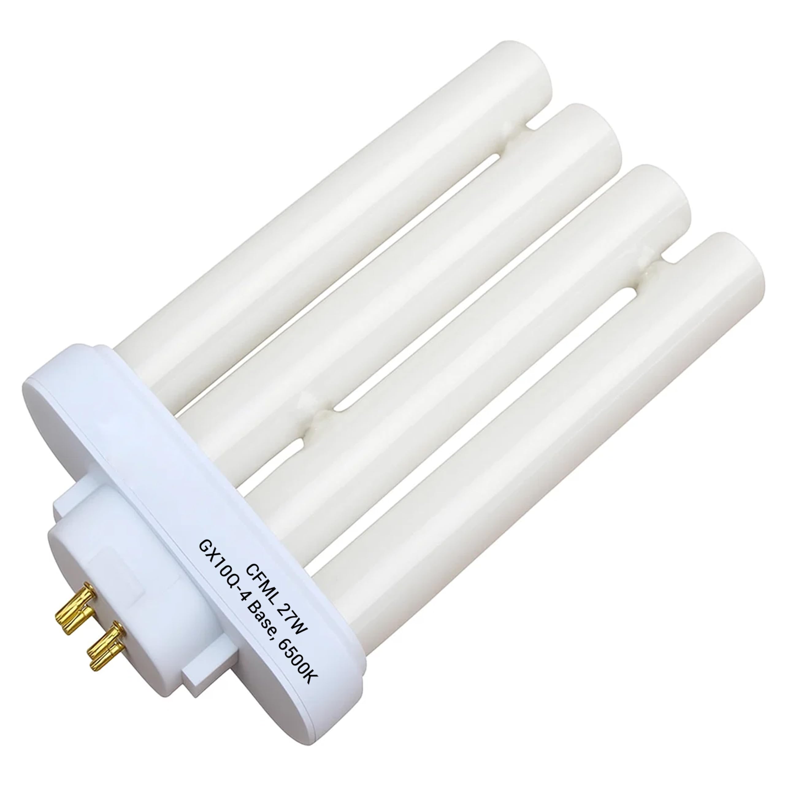 ARSUK 27W Daylight Fluorescent Light Bulb for Study Lamps, GX10Q-4 – 4 Pin CFL, 6500K White – Replacement Energy Saving Compact Tube for Desk, Office, Reading Lamps