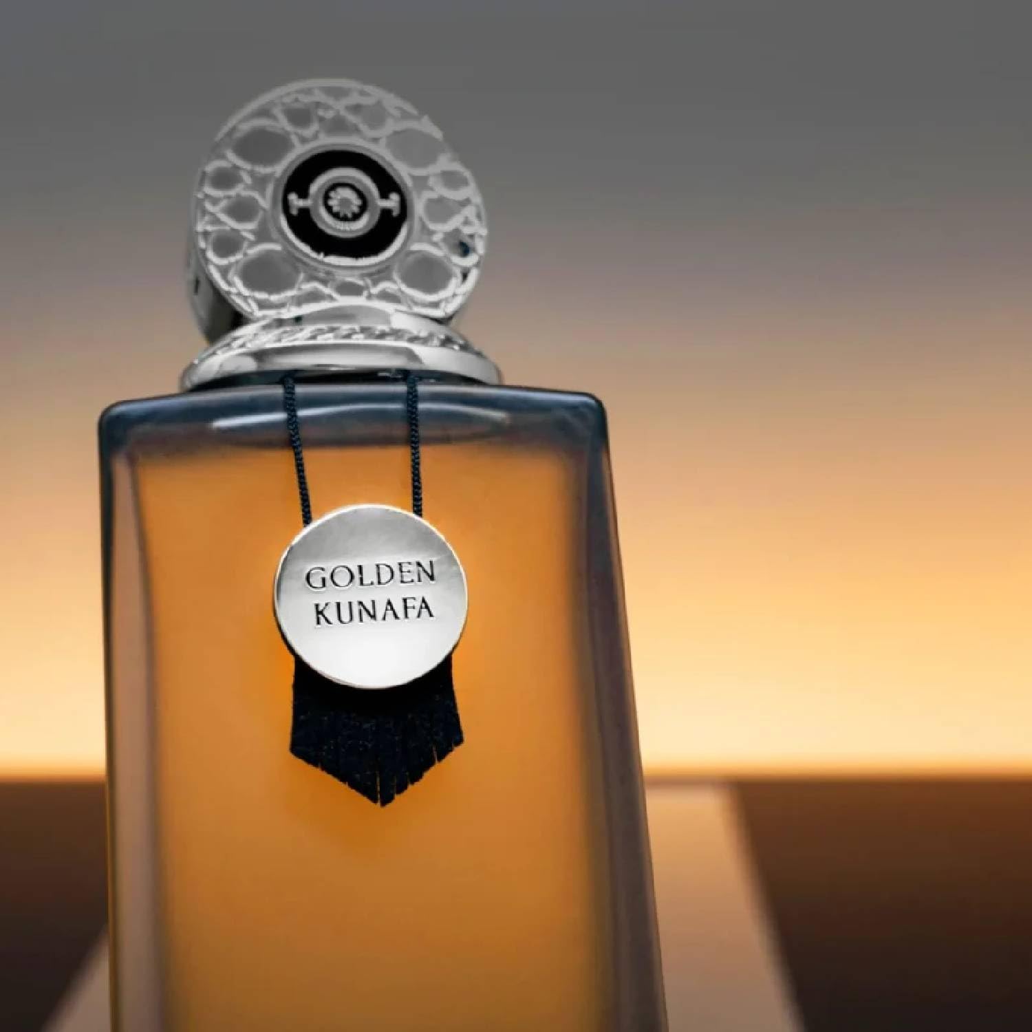 The Orientalist Golden Kunafa Parfum 100ml | Gourmand Orientale, Note di Caramello e Miele, Fondo Vaniglia e Muschio, Fragranza Unisex, Scia Calda e Persistente