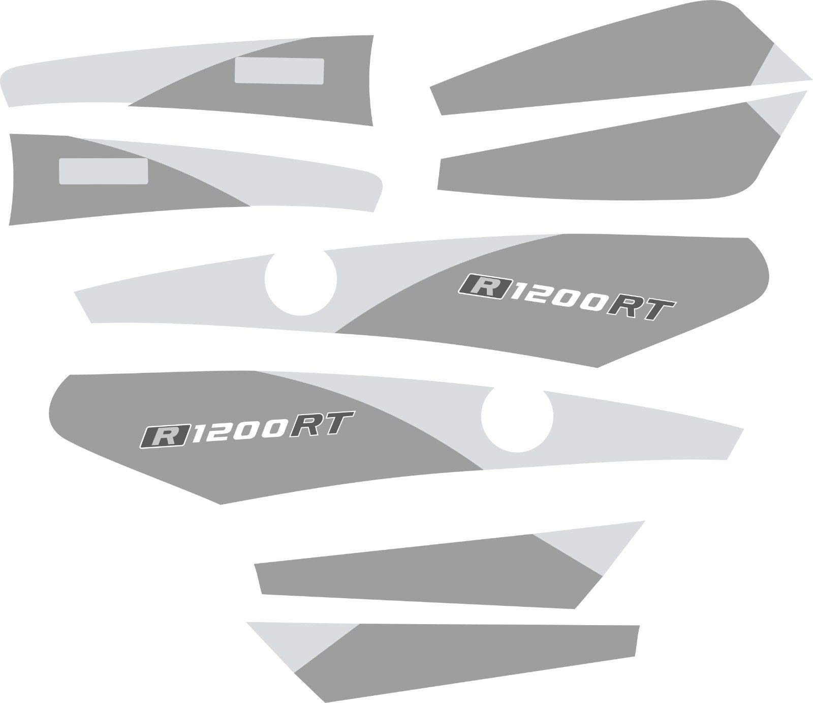 Autocollants R1200RT stickers de remplacement gris argenté 2005