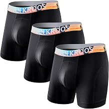 Arjen Kroos Mens Compression Boxer Briefs 3 Pack,Ice Silk 5.5" Inseam | Compression Fit,Cool Ice Silk,4-Way Stretch,Quick Dry,for Gym & Daily Wear,No-Roll Waistband,3D Support Pouch,Tagless