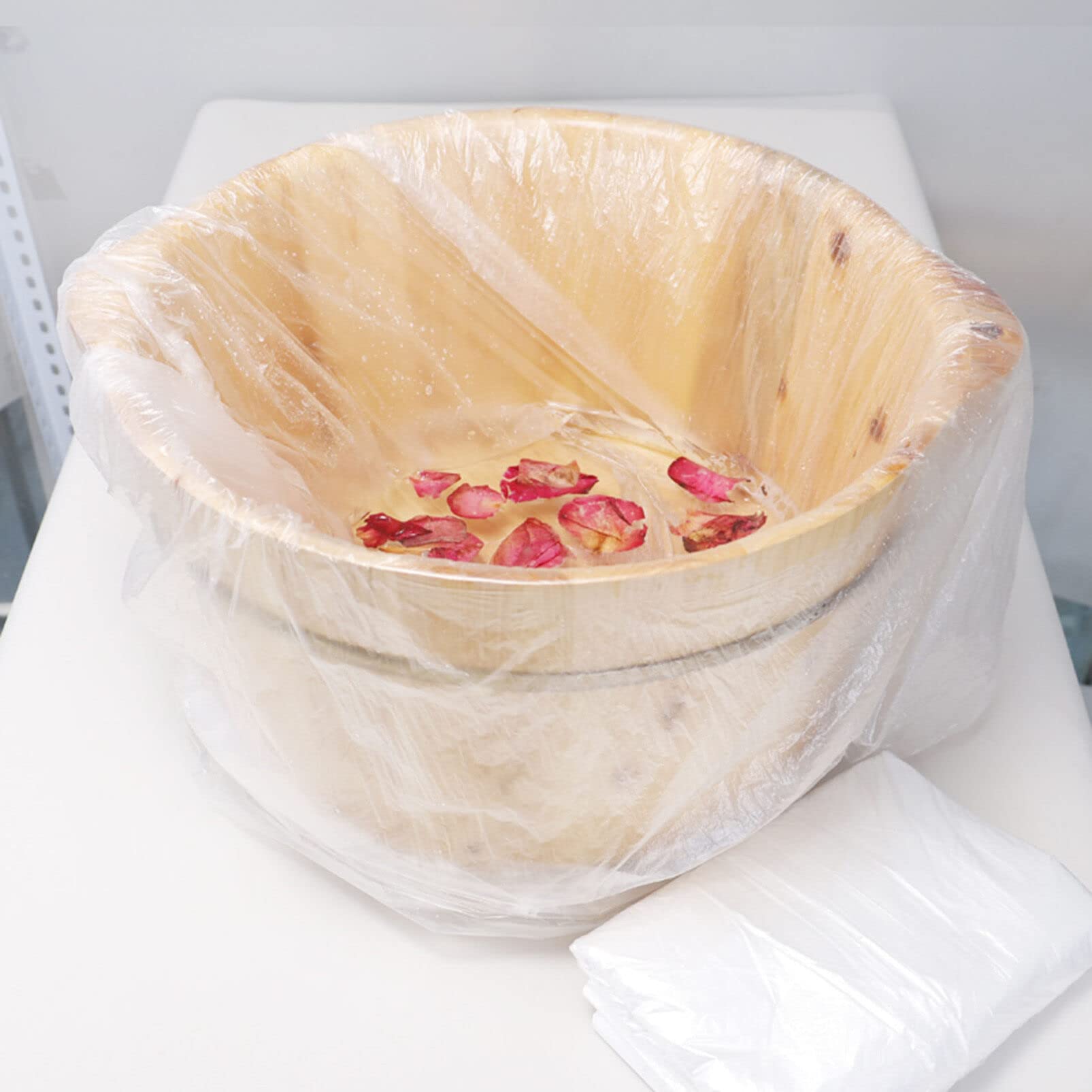 FOMIYES Bolsas Desechables Para Baño De Pies 2 Paquetes Revestimientos Gruesos Resistentes Para Pedicura En Casa Spa Salón Higiénicos Y Prácticos