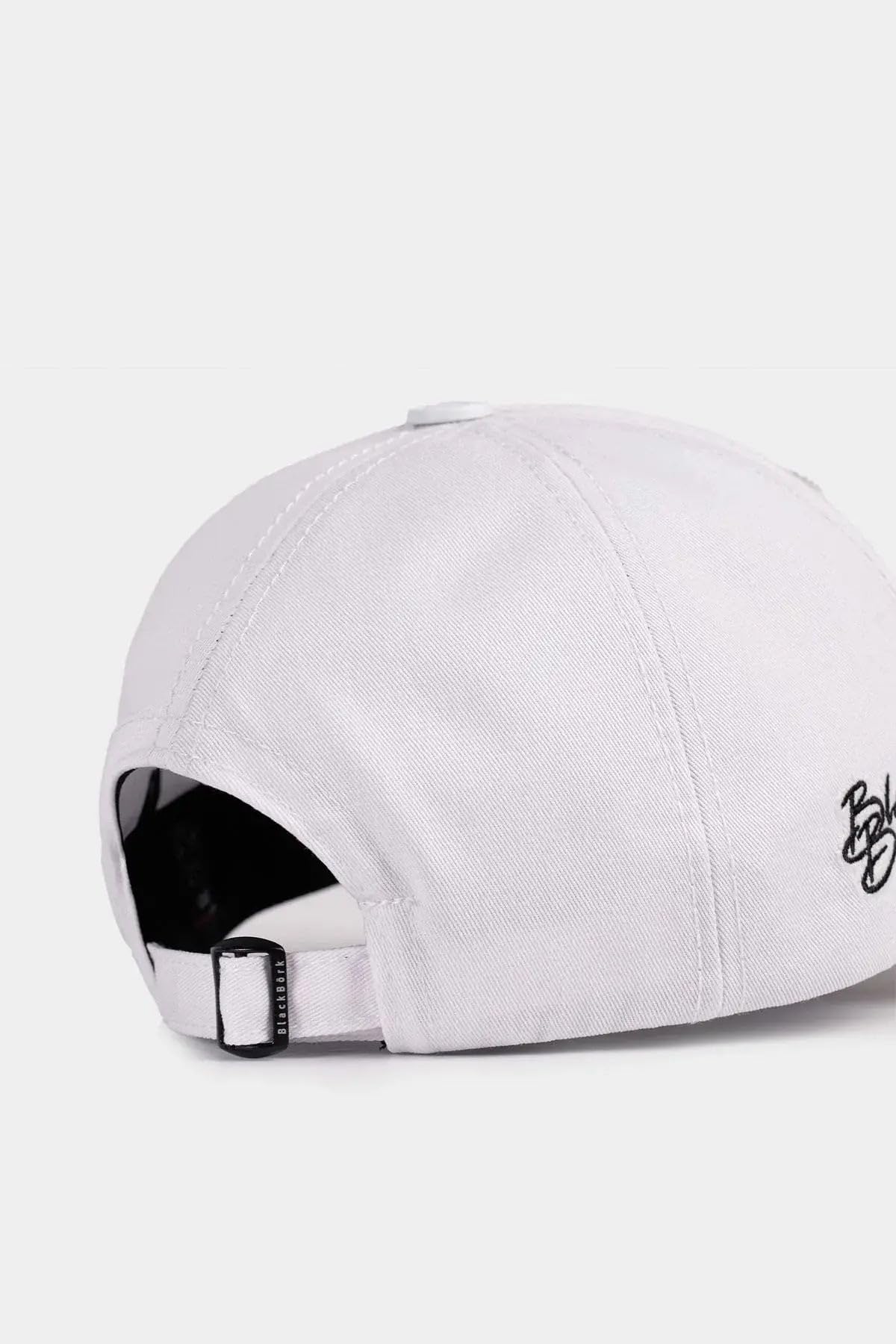 Gorra de Béisbol Premium Seis Paneles Negro - Blanco con Parche Never Give Up