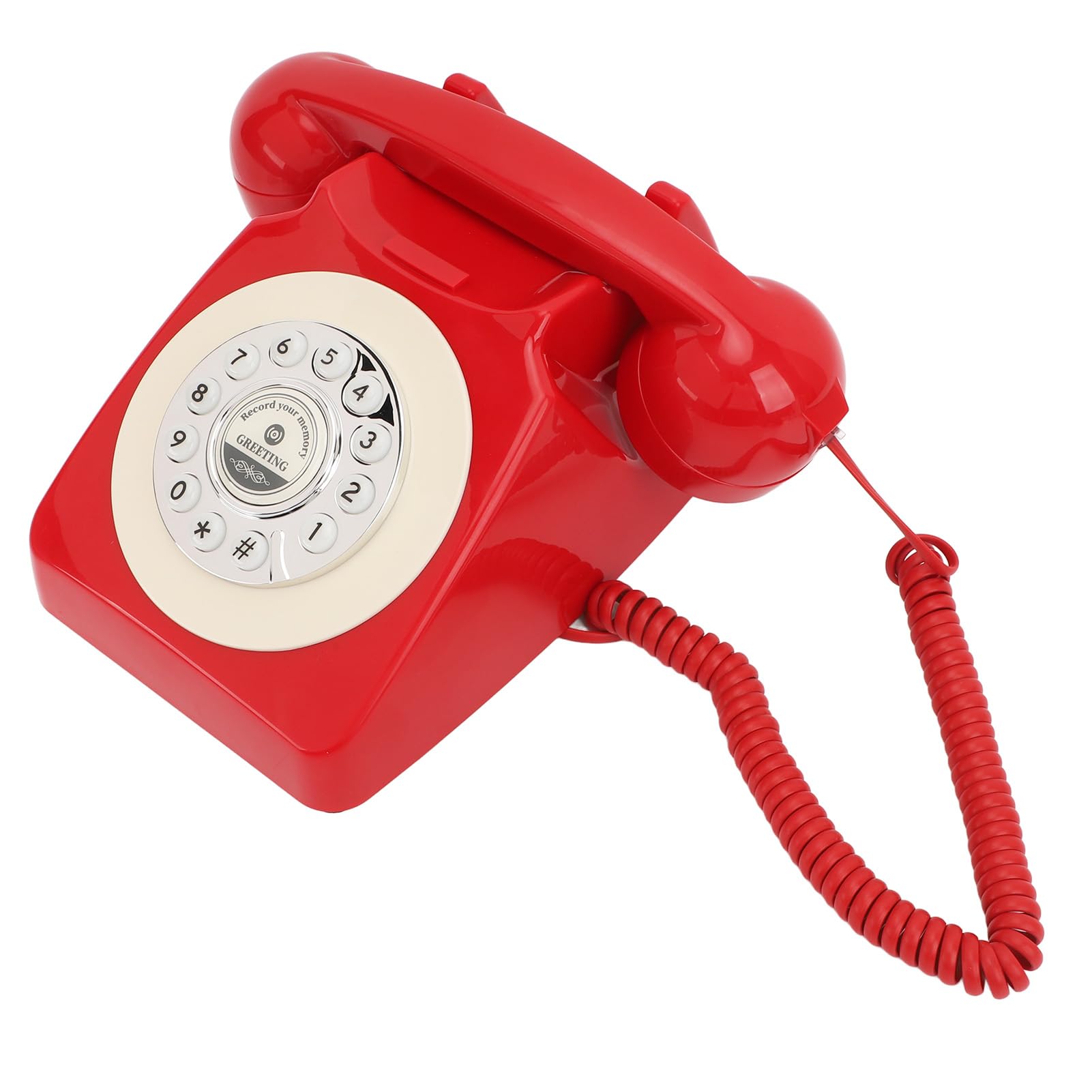 Księga Gości Audio do Telefonu, Wszechstronna pamięć 8 GB, Wygodna Księga Gości Audio na imprezę (Czerwony)