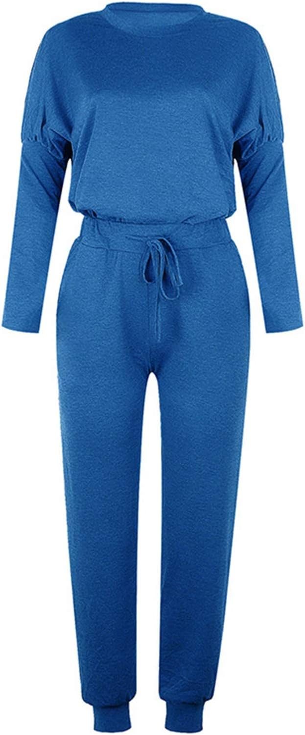 Casual Vrouwen Trainingspak Set Jogger Broek Sweatshirt Vrouwen Lange Mouwen Sweatshirt Trekkoord Rechte Been Pantsuit Trainingspak Pyjama Sets voor Vrouwen, Grijs, XL