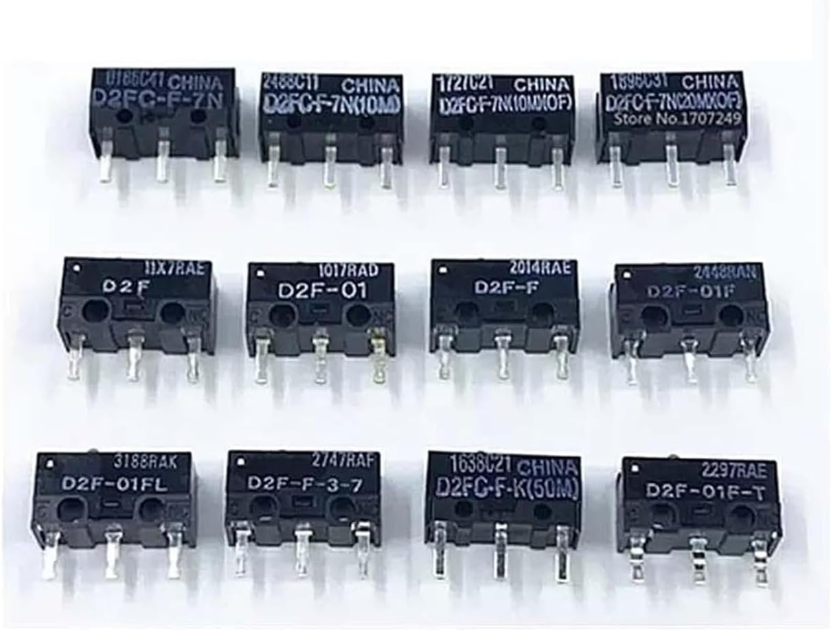 CUNPU7 2Pcs/10Pcs Micro Switch D2FC-F-7N(10M)/(of) D2FC-F-7N(20M)/(of) D2FC-F-K 50M - Reliable and Durable Switches for Various Applications .AT7