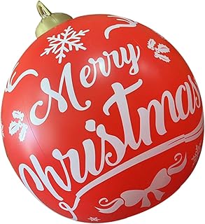 TOYANDONA Decoração Bola Inflável Ornamento Bola Inflável De Natal Bola Inflável Férias Infláveis Bola De Natal Inflável Bolas Infláveis De Tamanho Grande Ornamento Inflável Natal Pvc