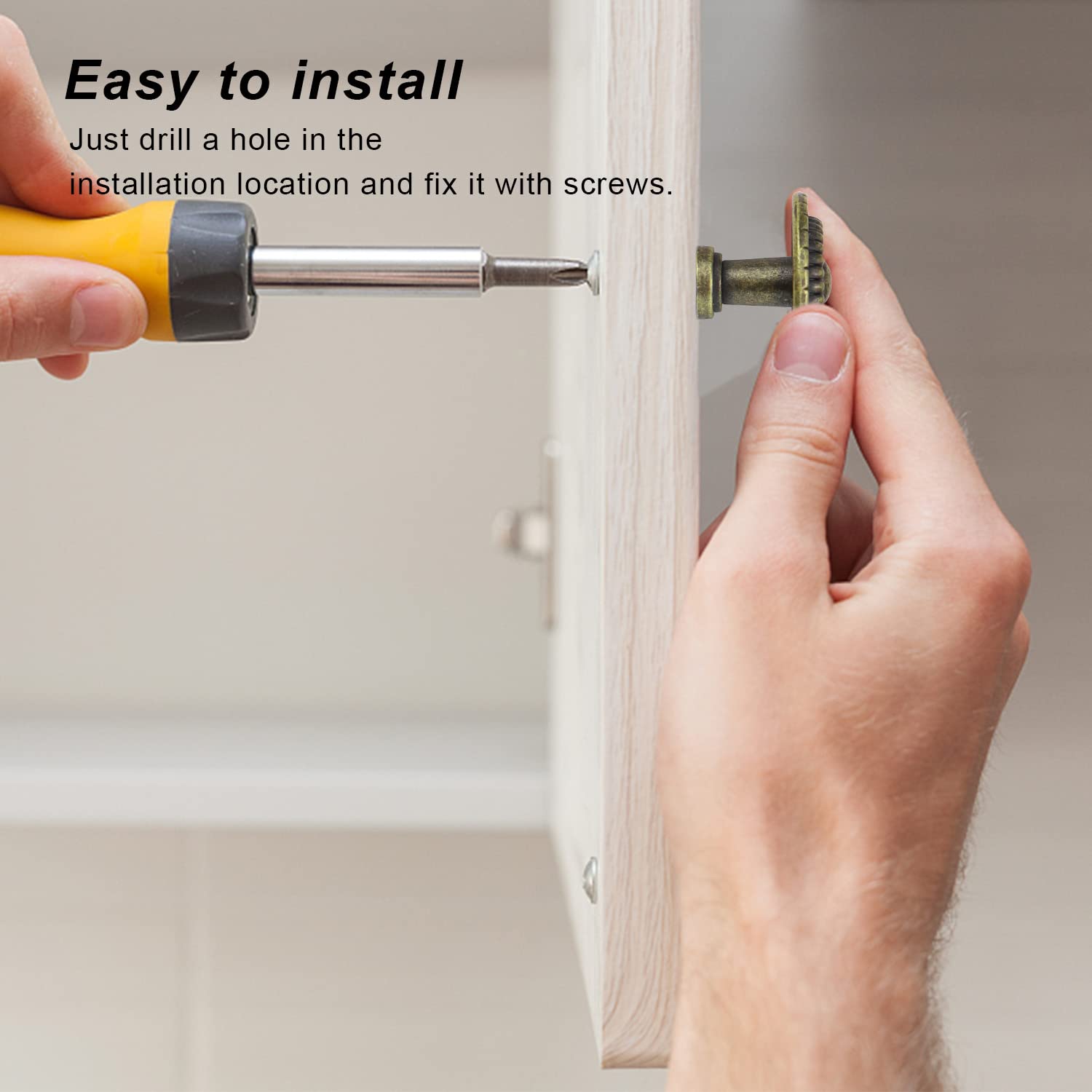 Pomelli Per Mobili Vintage 32mm - 8 Pezzi Bronzo Antico Per Cassetti E Armadi - Foto 6