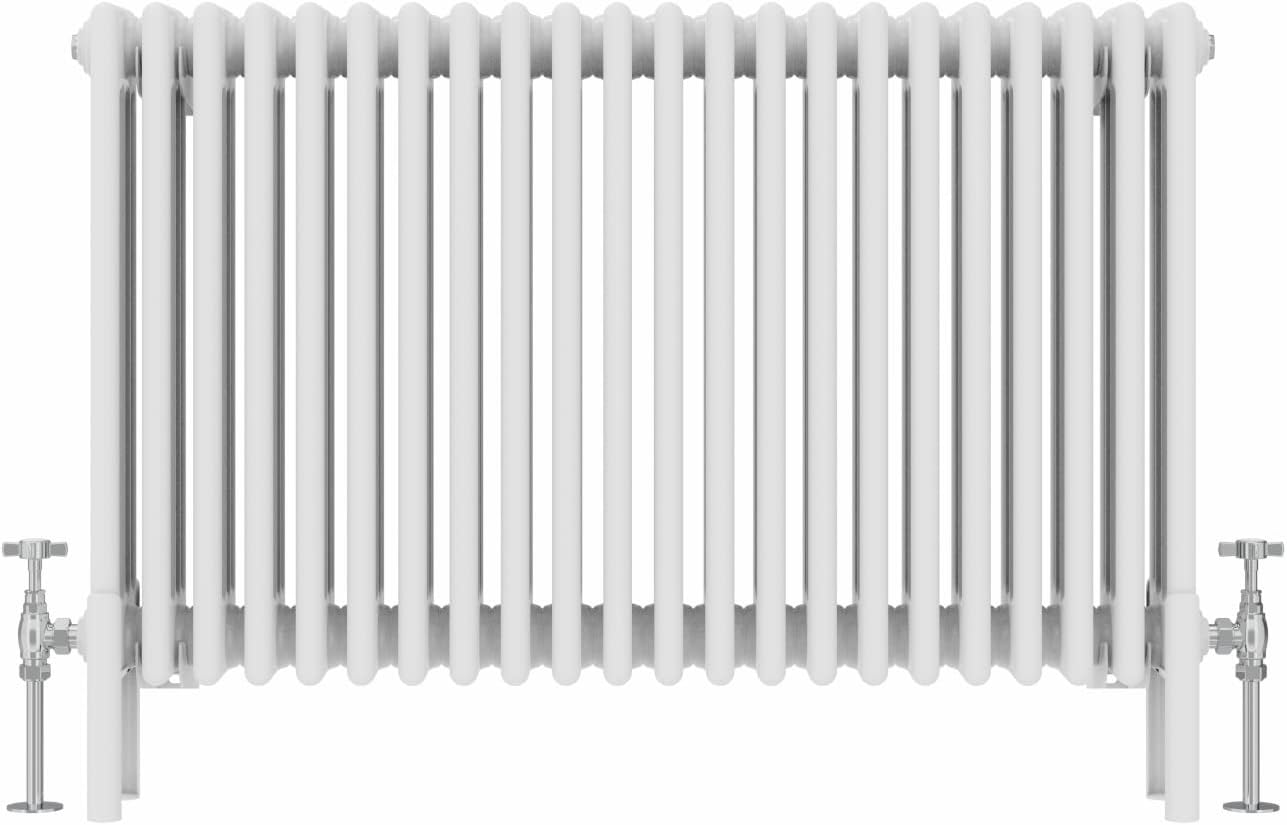 NRG Traditional 4 Column Horizontal Radiator 600x1010mm Gloss White