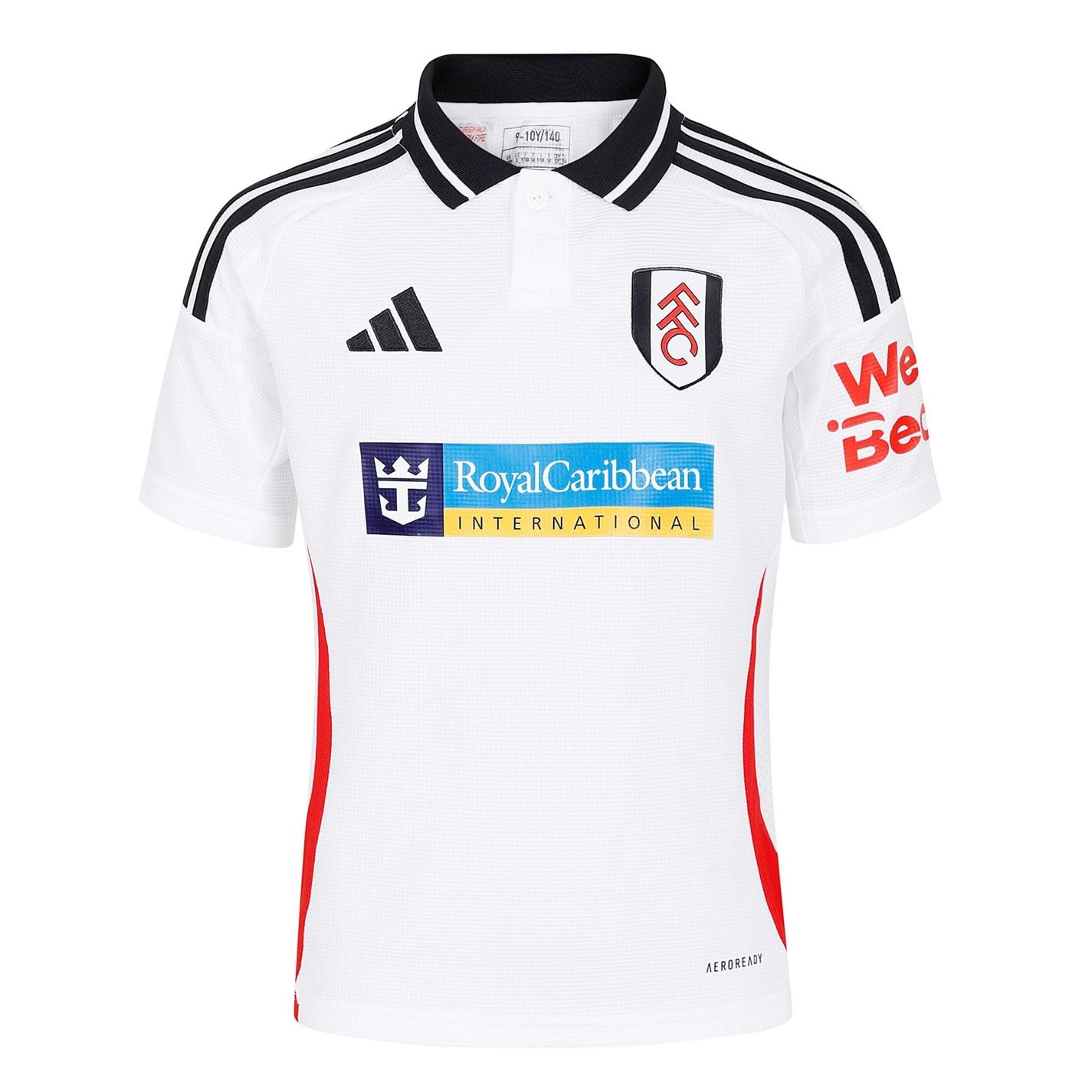 Adidas Fulham Home Shirt 2024 2025 Juniors White Size 13 Years