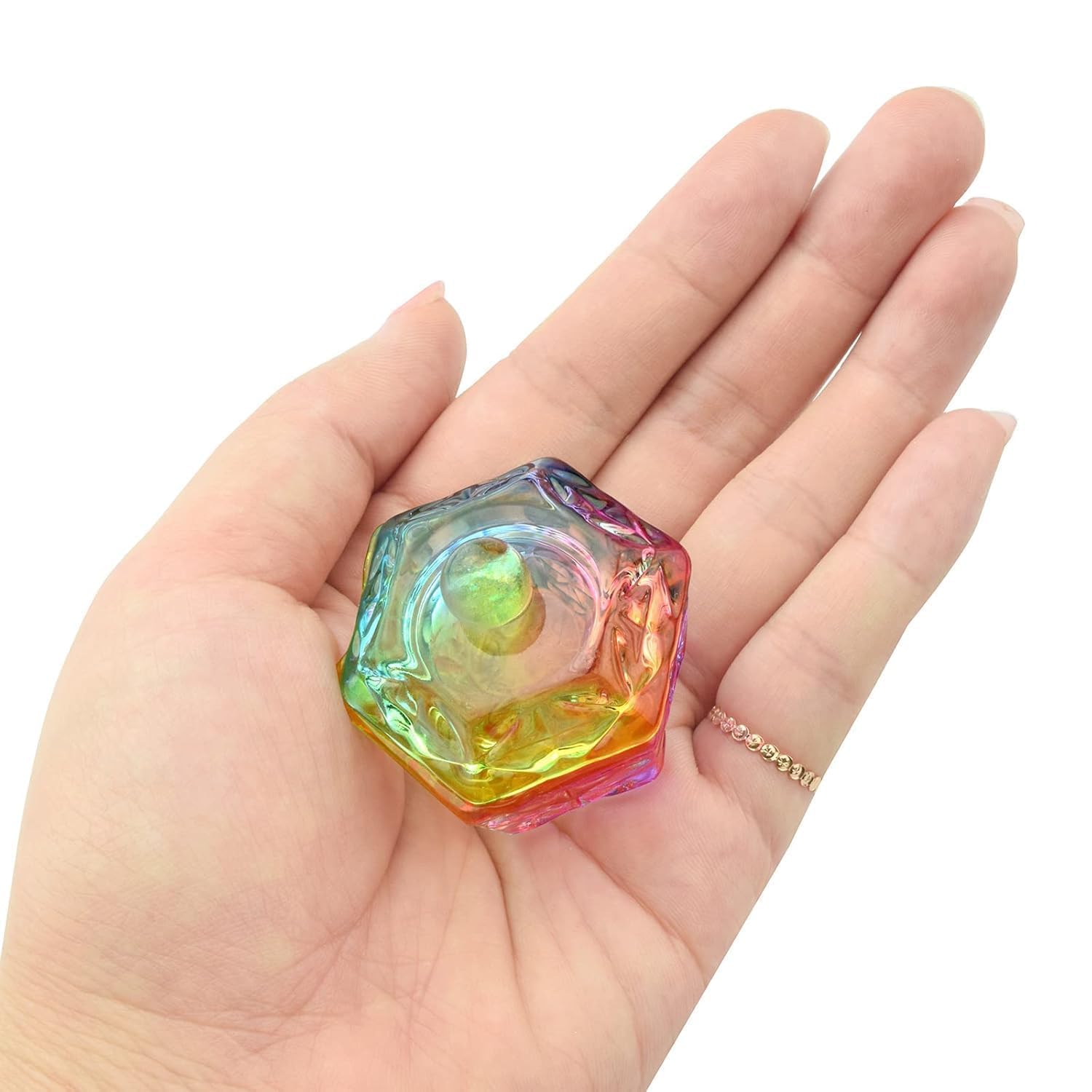 Molly Minx Dappen Dish Crystal Rainbow Bowl Glass Acrylic Liquid Powder Art, for Dip Powder, Monomer, and Polish Remover (Pack of 1)-image-8