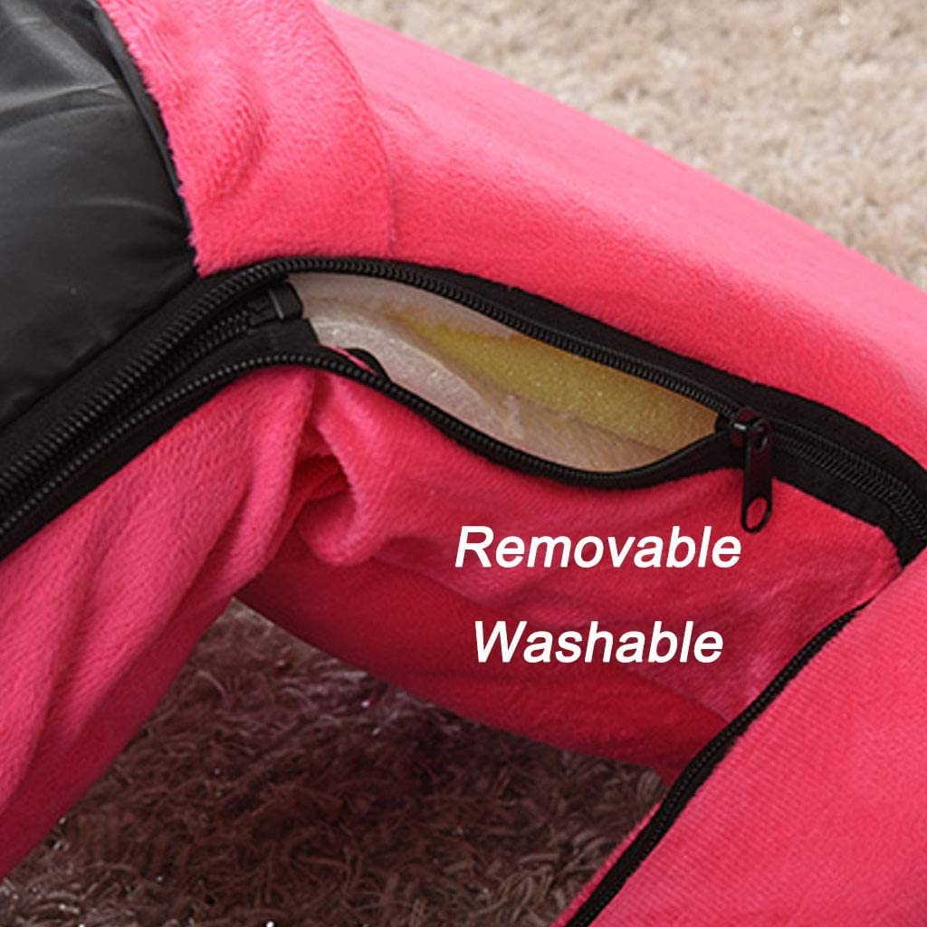 Silla portátil de suelo con reposabrazos y respaldo, diseño ergonómico para lectura, yoga y meditación, sofá plegable acolchado para niñas, regalo elegante para ventana de bahía, color rojo y caqui