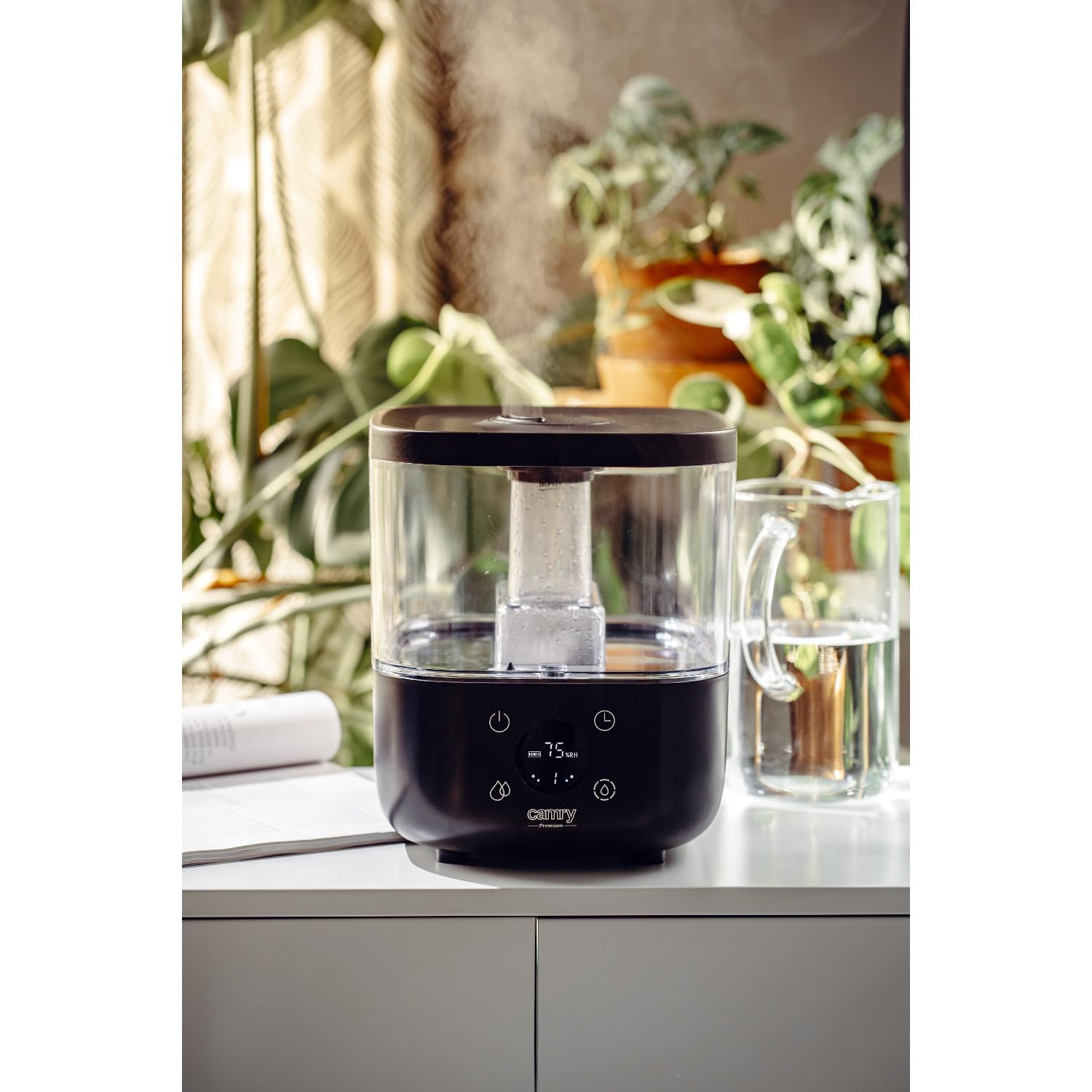 ADLER Camry umidificatore ad ultrasuoni, capacità 5 L, prestazione di umidificazione 100-260 ml/h