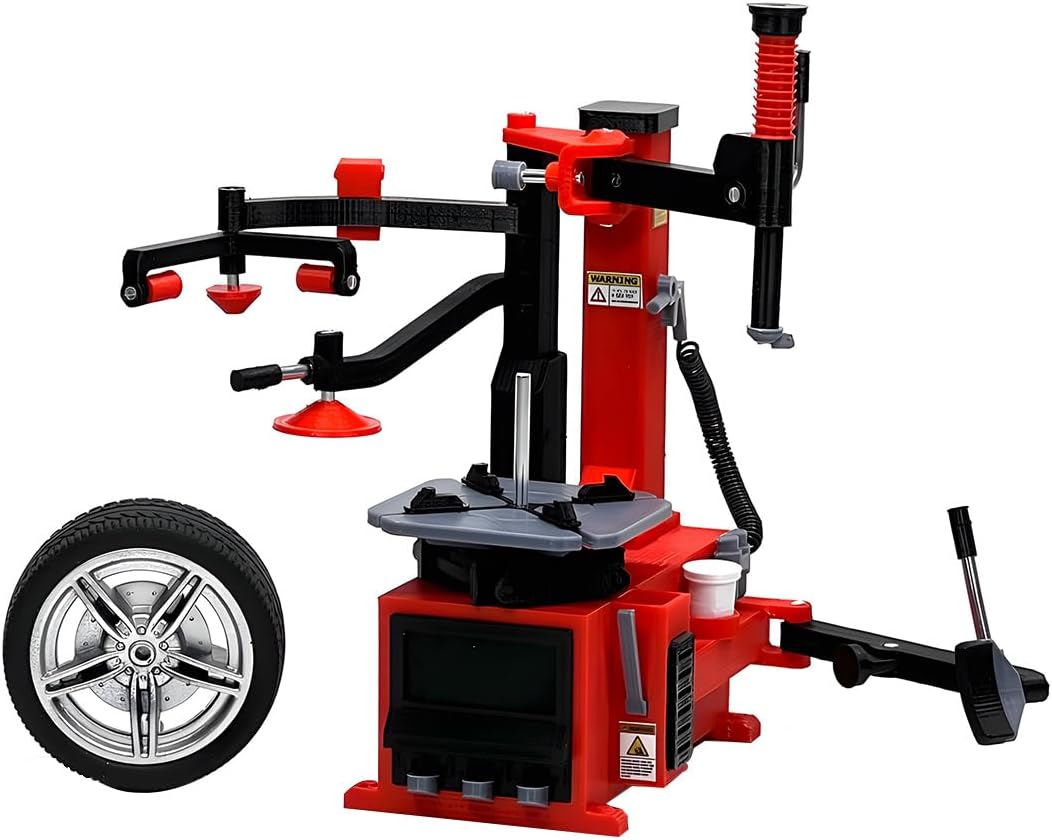 Car Repair Shop, 1/18 Scale Gantry Crane Oil Storage Shelf Hydraulic Oil Extractor Model, Perfect for Collectors and Hobbyists