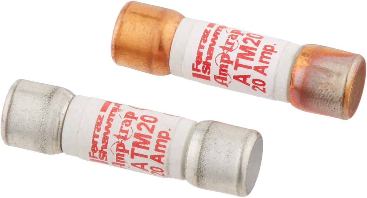 Mersen ATM20 600V 20A Midget Fuse, 10-Pack