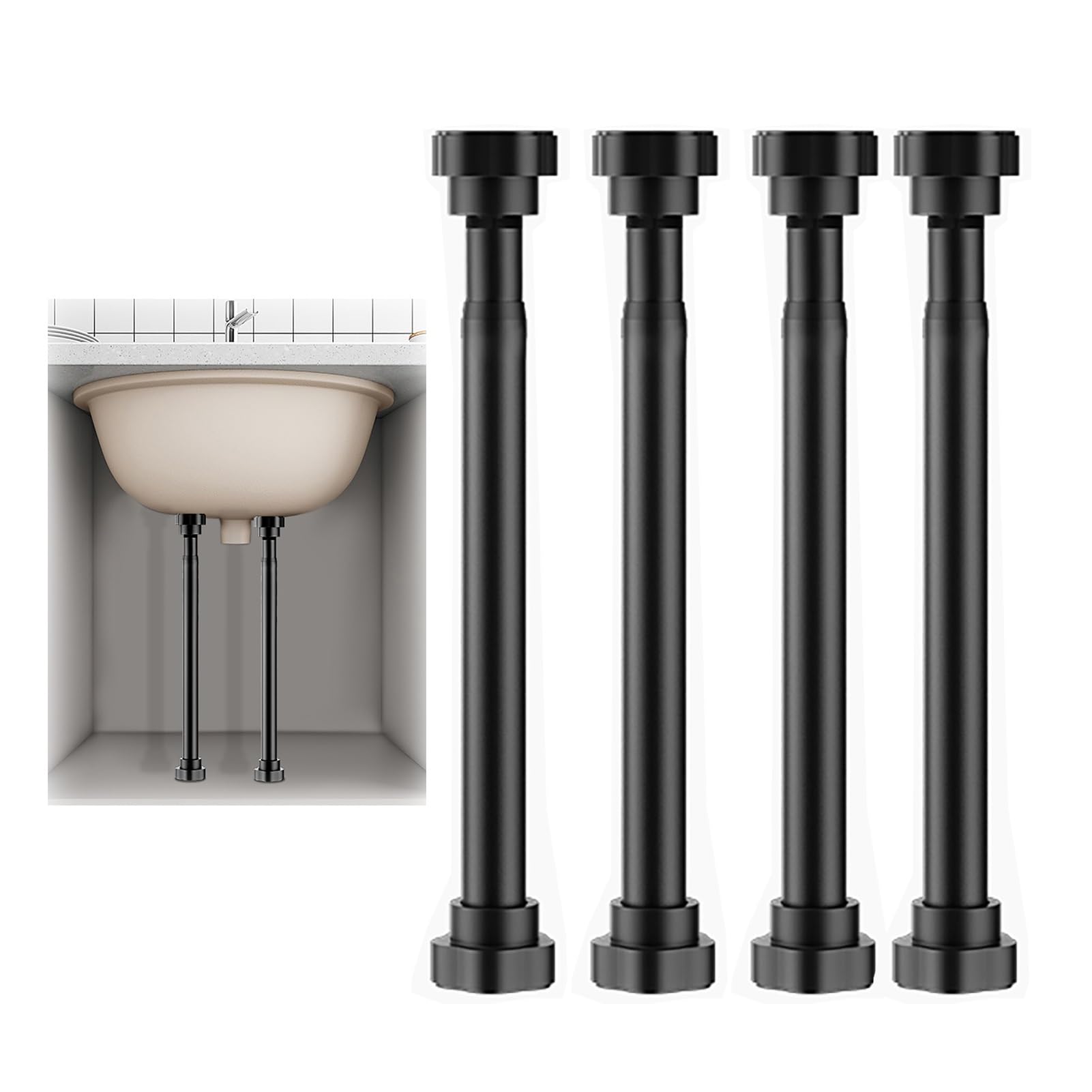 Barra de soporte para fregadero bajo encimera ideal para proteger tu cocina