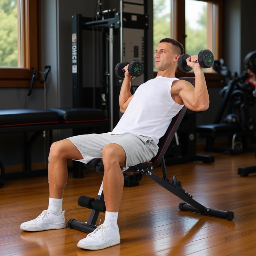 OPPSDECOR Smith Machine Power Rack for Home Gym - All-in-One Power Cage Squat Rack with LAT Pulldown, Cable Machine & Barbell Bar - Multi-Functional Strength Training Equipment