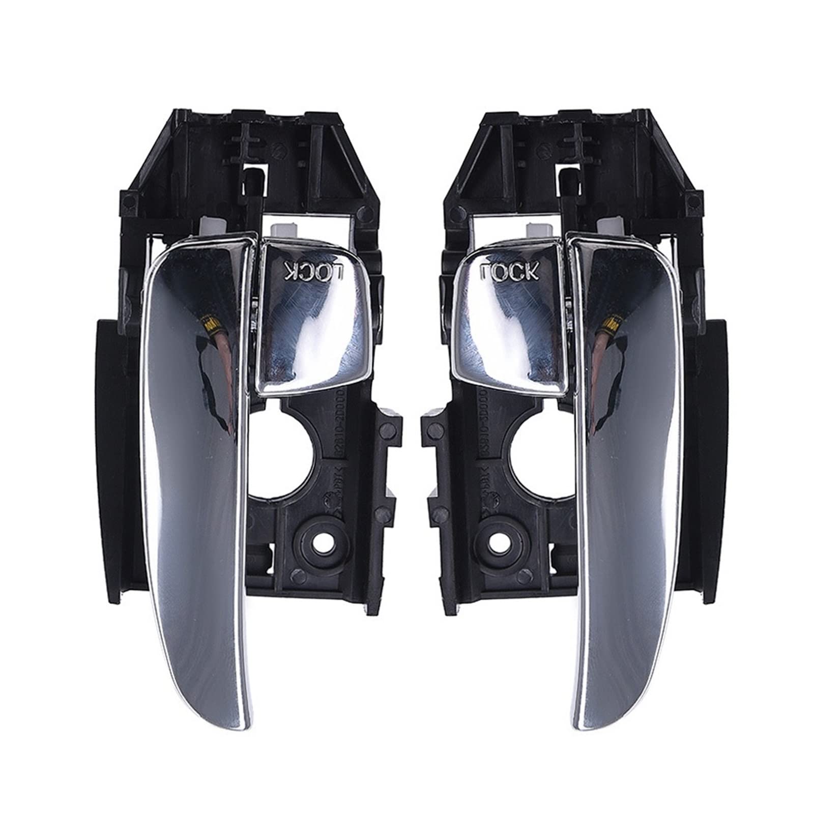 FANGZIQF Inner Door Pull Handles for Hyundai for Elantra 2004-2007 Inside Left Right Door Handle(Silver 1 Set)