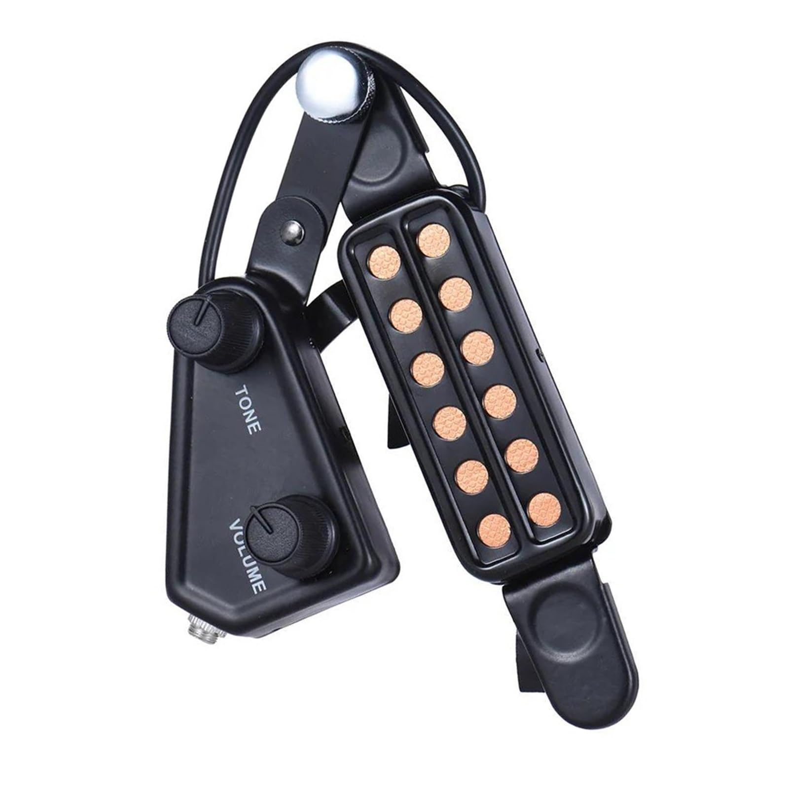 P 011 Sound Pickup 12 fori sensore magnetico con regolatore di volume per chitarra acustica Pickup Chitarra Acustica