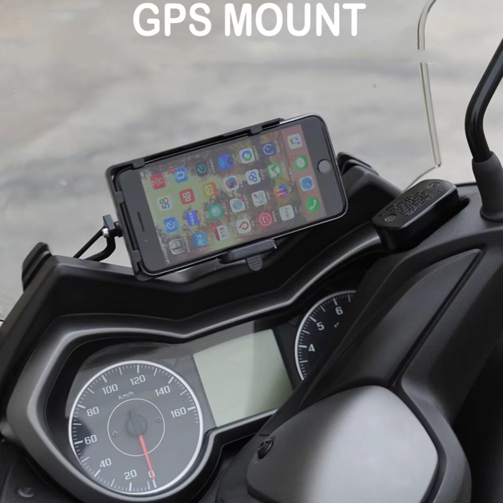 Supporto Per Telefono Moto Per XMAX 300 250 125 Supporto Telefono Anteriore Motocicletta Supporto Piastra Di Navigazione GPS Smartphone(Set)