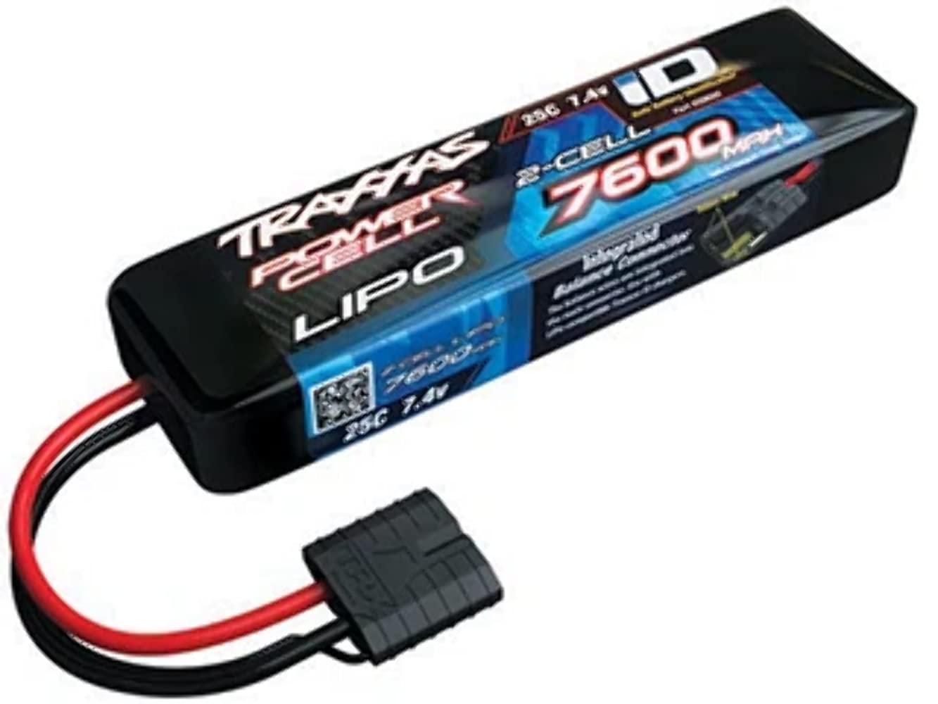 Model Building Battery Pack (LiPo) 7.4 V 7600 mAh Cell Number: 2 25 C Soft Case TRAXXAS iD