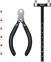 Vista 1 de Zonon Alicates para Puntos de Encoque de Cuerda de Arco, Juego de Cuerdas de Encoque, Regla Cuadrada de Arco en Forma de T, Alicates con Hebilla