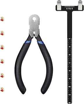 Zonon Bow String Nocking Points Pliers Set, T Shape Square Ruler