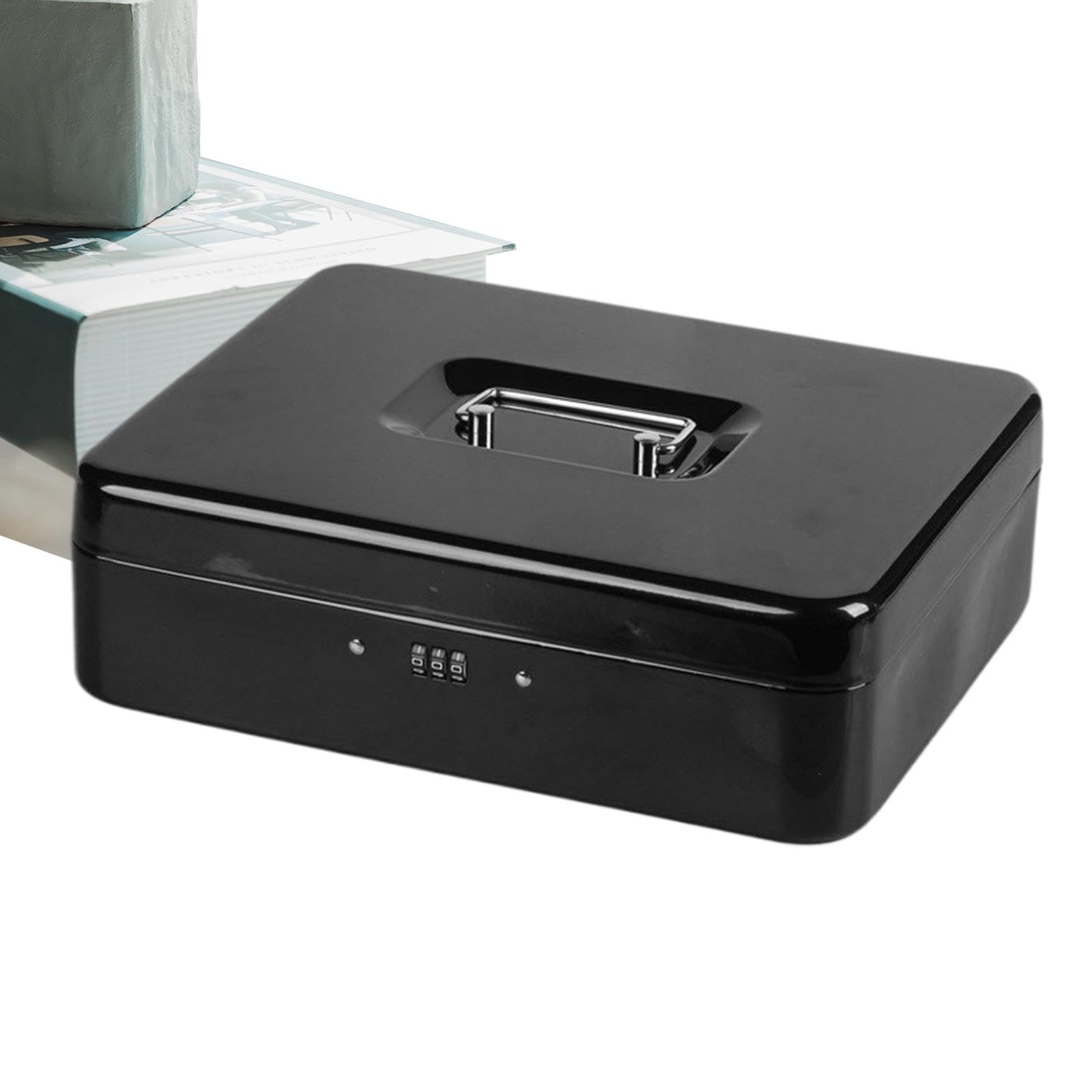 Piccola Cassaforte Ignifuga Grande, Antiumidità, Cassetto per Contanti, | Cassetta In Metallo Per Contanti Portamonete, Chiavi, Anelli, Lettere, Contanti E Gioielli Per Casa, Ufficio,