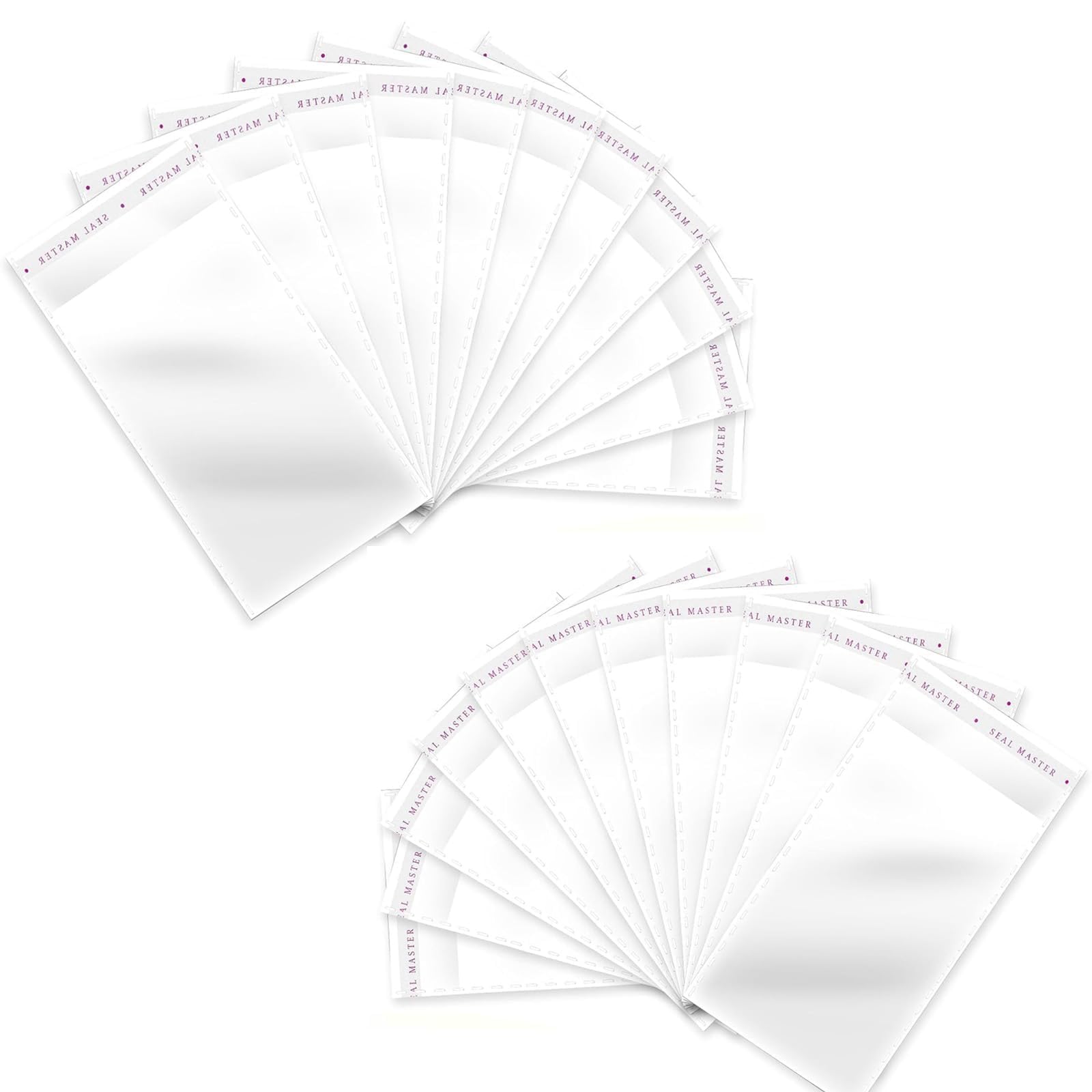 Gqunit Clear Self Seal Cellophane Bags 200 Pack,8X16cm Self Adhesive Cookie Bags, Cellophane Bags Food For Bakery Snacks, Candy, Biscuit, Jewelry, Crafts