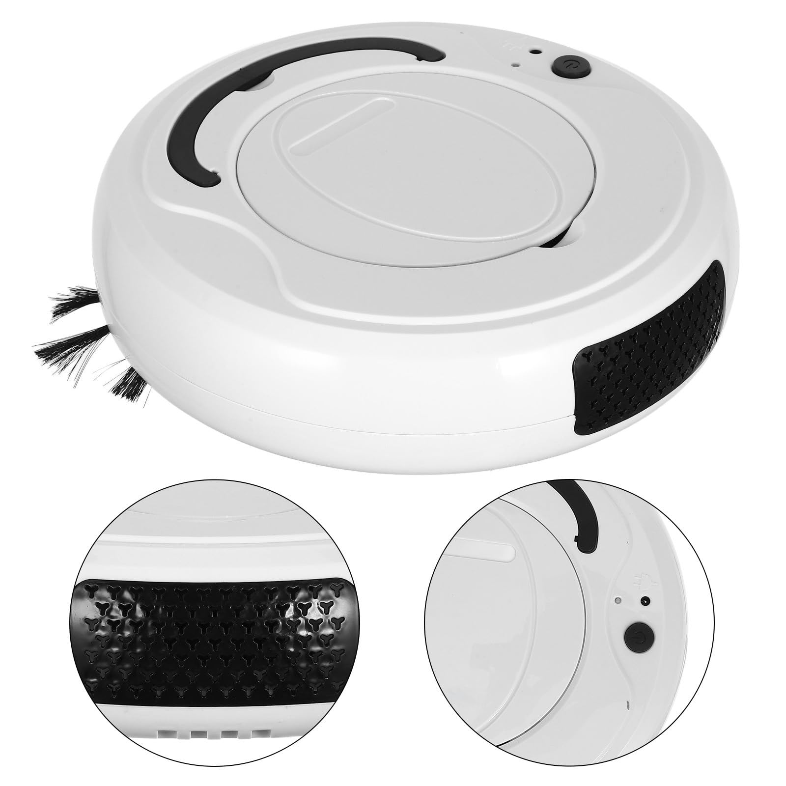 Zerodeko Aspirador Automático Inteligente y Sistema de Evitación de Obstáculos Robot Diseño Ruido para Limpieza de Polvo y Alfombras en Hogar