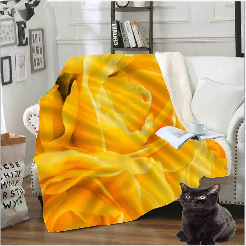 Red Rose Flower Bedding Flannel Blanket Sherpa Thin Quilt Blanke Plush Warm Room Decor Sofa Chair Cover