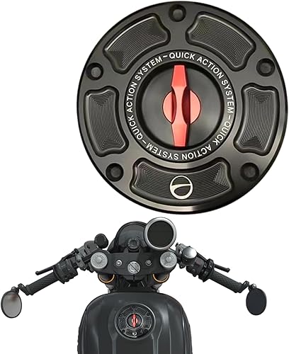 Tapa del tanque de combustible de la motocicleta CNC Quick Racing Tank Fuel Oil Cover Tapa roja para DUCATI SCRAMBLER STREETFIGHTER 1199 959 859 V2
