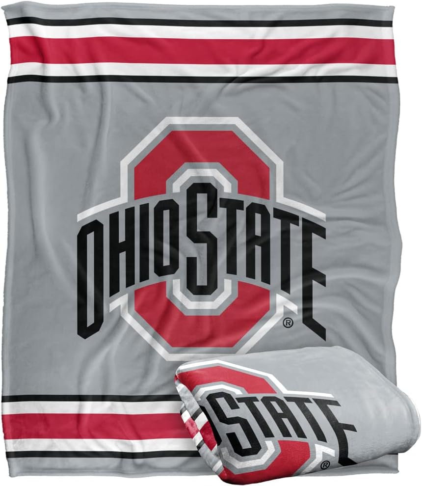 Collegiate logo throw blanket - silky soft 50 x 60
