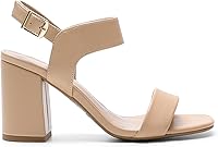 Vista 46 de DREAM PAIRS Women's High Chunky Heels Square Toe Block Ankle Strap Dress Comfort Sandals