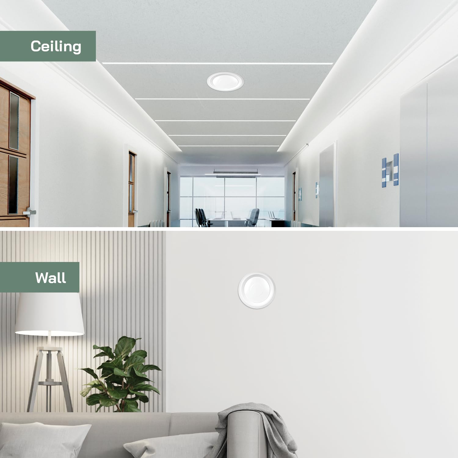 Vent Systems Difusor universal ajustable de plástico blanco de 6 pulgadas, cubierta de ventilación redonda para pared, conducto de techo, deflector de ventilación de aire de registro en línea