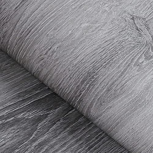Comparison: Best Grey Color For Kitchen Cabinets 4 FunStick Grey Wood Contact Paper Peel and Stick Wood Wallpaper Thick Maple Wood Grain Contact Paper for Kitchen Cabinet Wood Adhesive Vinyl Wall Paper for Countertops Table Removable 15.8" x 78.8"