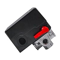 Vista 3 de Interruptor de presión del compresor de aire Z-D26612 para cable Porter 150120 PSI D26612 4 puertos