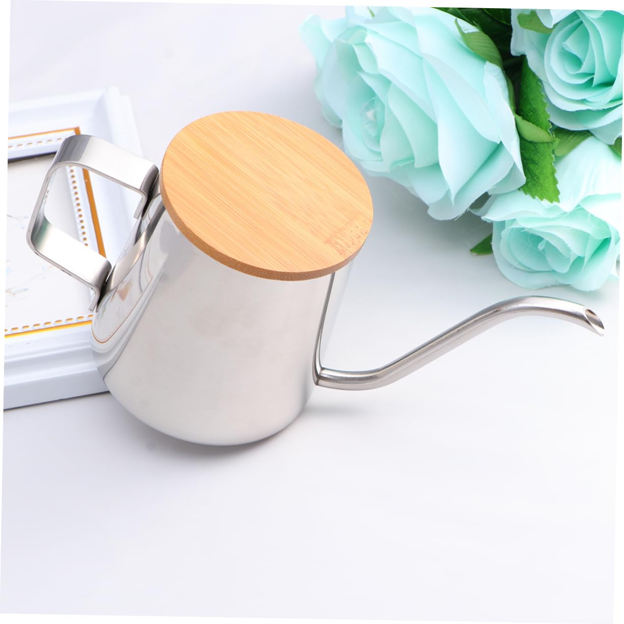 HOLIDYOYO Stainless Steel Kettle Coffee Carafe Insulated Stovetop Gooseneck Kettle Drip Kettle Long Neck Kettle Goose Neck Teapot Stainless Tea Kettle Thermal Coffee Pot Coffee Kettle